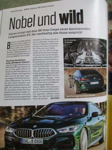 Auto Zeitung 8/2021 der neue Opel Mokka, BMW M4 Competion Coupé,911 Carrera S,Outback,CX-30e-Skyactiv X