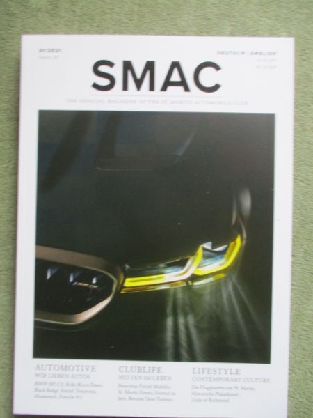 SMAC St.Moritz Automobile Magazin 1/2021 M5 CS, Rolls-Royce Dawn Black Badge,Monteverdi, Porsche 911,Testarossa