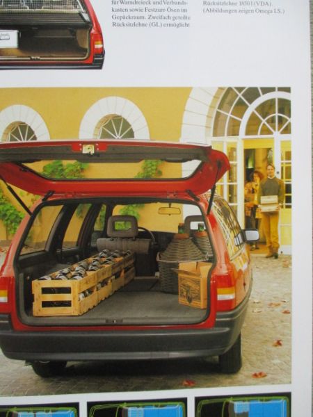 Opel Caravan  Prospekt Omega A +Kadett E+ Corsa A Lieferwagen Dezember 1987