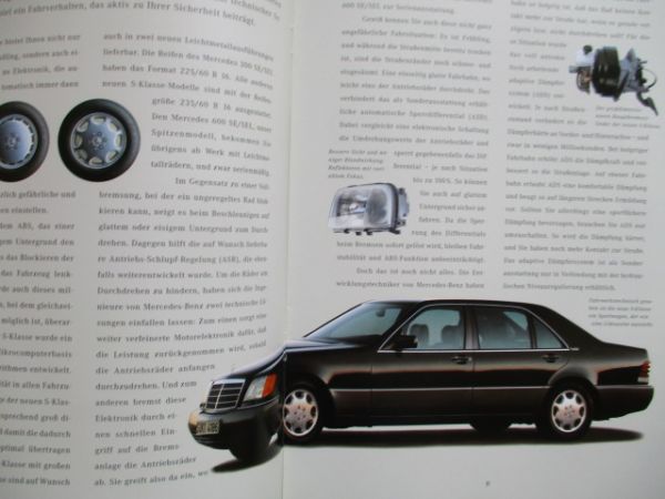 Mercedes Benz S-Klasse W140 Technik Katalog Januar 1991