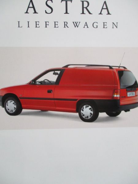 Opel Astra F Lieferwagen 44kw 52kw +1.7D 44kw Katalog Mai 1993+Preise