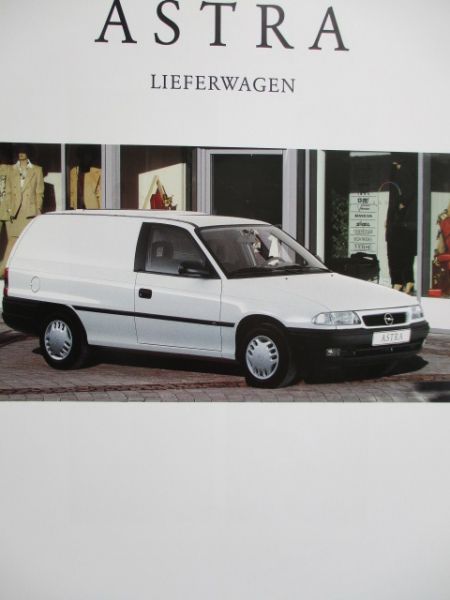 Opel Astra F Lieferwagen 44kw 52kw +1.7D 50kw Katalog Februar 1995+Preise