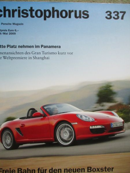 christophorus April/Mai 2009 Panamera, neue Boxster,Cayenne Diesel