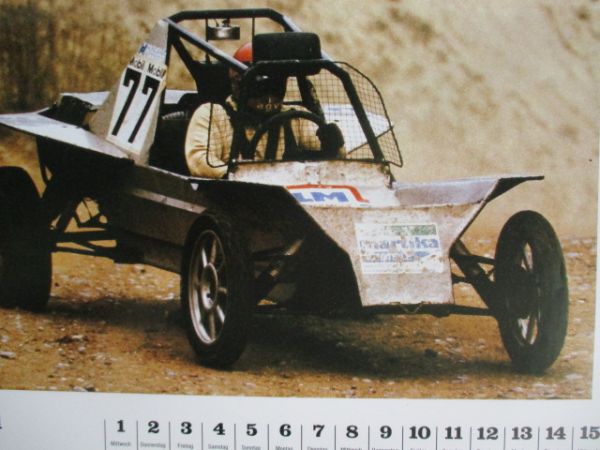 BF Goodrich T/A Radials Auto-Cross 1987 Kalender 35x42cm Format