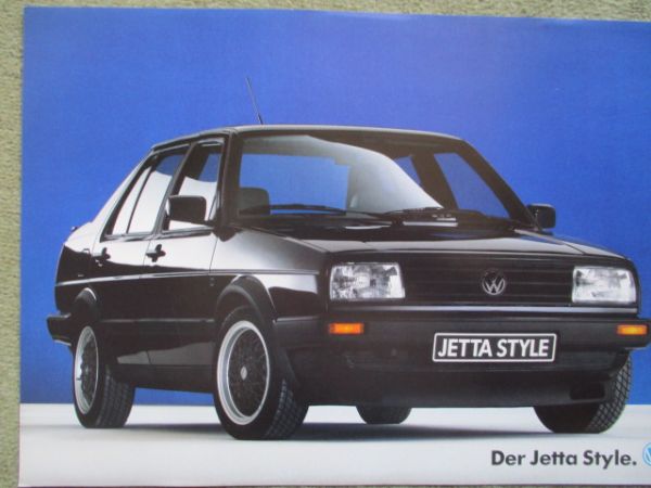 VW Jetta Style Typ19E Prospektblatt August 1987