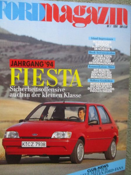 Ford magazin 1/1994 Maverick,Fiesta Courier,