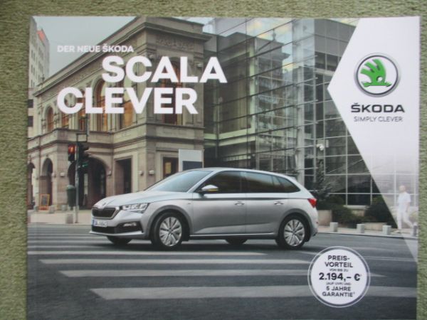 Skoda Scala Clever 70kw 81kw 110kw +TGI G-Tec 66kw Prospekt Januar 2021