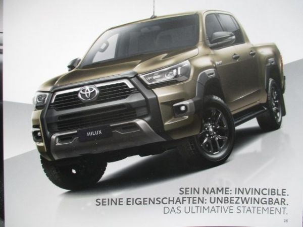 Toyota Hilux +Executive +Invincible Katalog Juni 2021+Preise