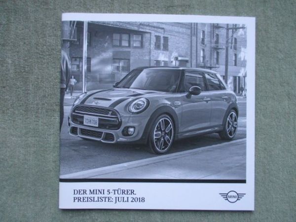 Mini 5-türer F55 One First +Cooper +S D SD +Blackyard Juli 2018