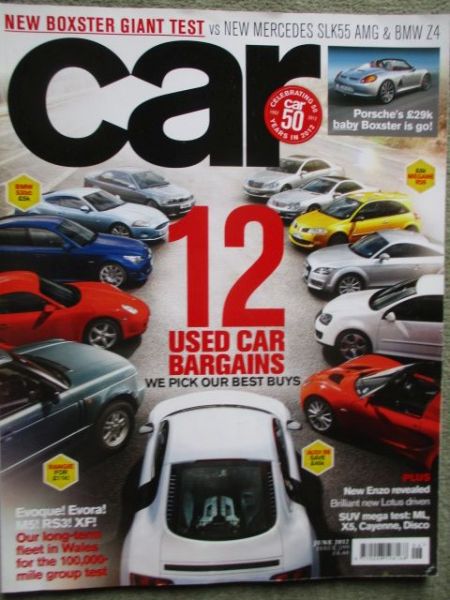 car 6/2012 Boxster sv. SLK55 AMG vs. Z4 E89,Caterham SP300R,Mazda CX-5,Ferrari California,Audi S6 Avant,Citroen DS9,