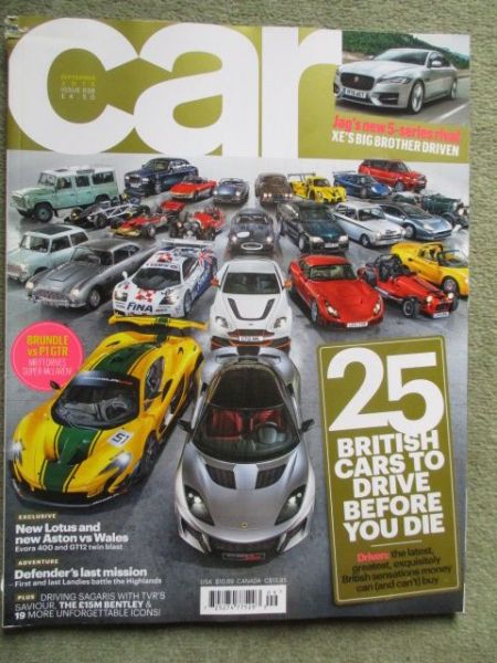 car 9/2015 Jaguar XF,BMW X1,GLC,HR-V,McLaren F1