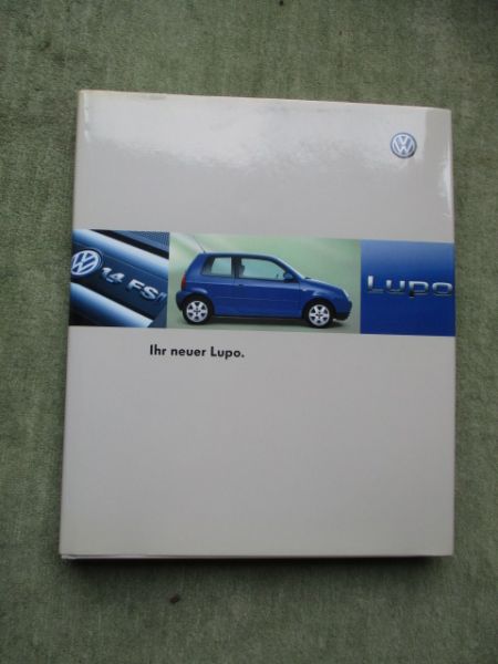 VW Lupo Buch Vorstellung SDI FSI 1.6 16V TDI Pumpe Düse November 2002