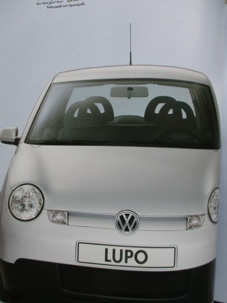 VW Lupo Buch Vorstellung SDI FSI 1.6 16V TDI Pumpe Düse November 2002