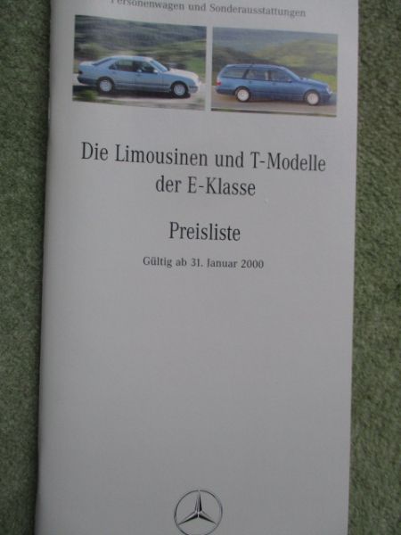 Mercedes Benz E-Klasse +T-Modelle W210 200CDI 220CDI 270CDi 320CDI,E200-E55 AMG  Januar 2000