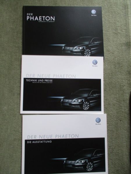 VW Phaeton Prospekt V6 4Motion V8 4Motion W12 +V6 TDI Katalog Oktober 2010+Preise