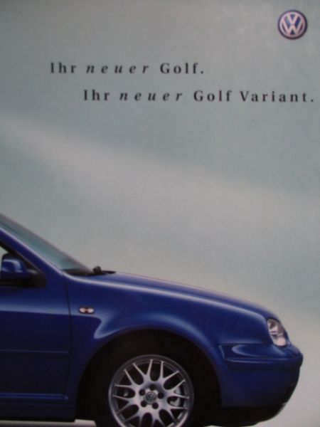 VW Golf IV 1J +Variant Vorstellung Buch Mai 2001