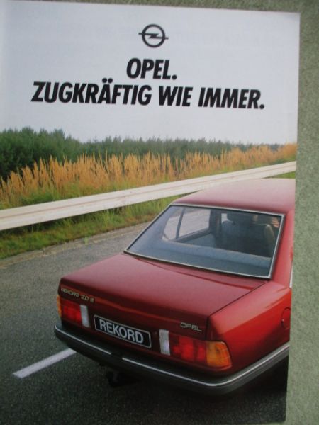 Opel Corsa A Kadett D +Caravan +Ascona +Manta +Rekord +Caravan +Senator +Monza Zugkräftig Katalog Februar 1983