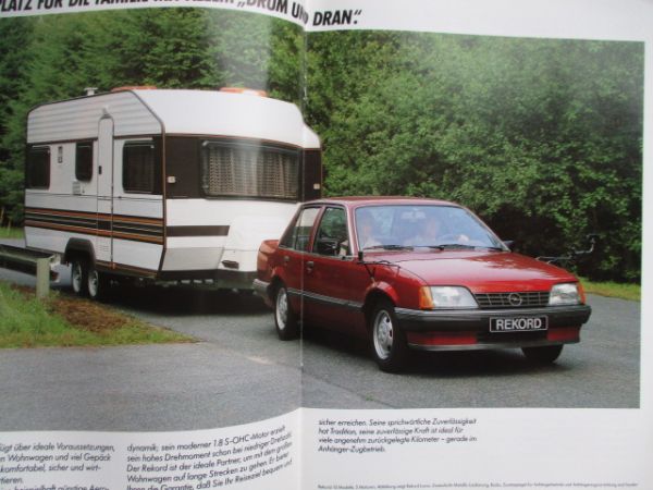 Opel Corsa A Kadett D +Caravan +Ascona +Manta +Rekord +Caravan +Senator +Monza Zugkräftig Katalog Februar 1983