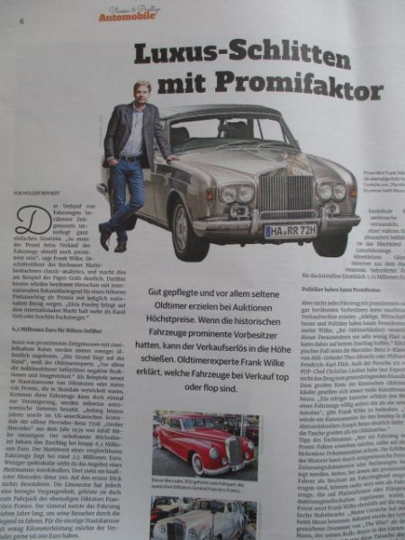 Rheinische Post Classic & Prestige Automobile April 2019 100 Jahre Citroen +DS, VW Samba,Rolls-Royce