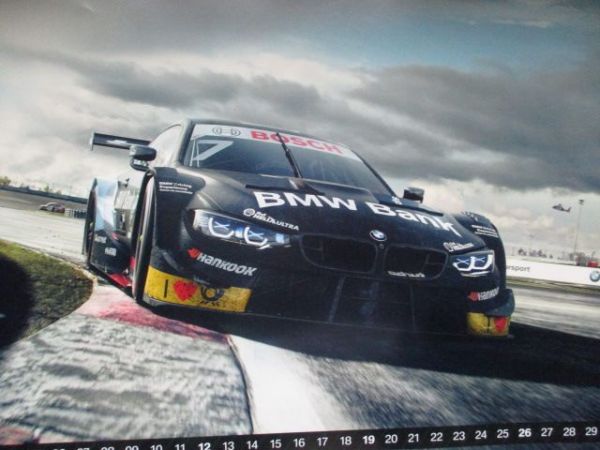 BMW Original Motorsport Kalender 2021 M4 Coupé, Formel Eins, Format 39x58cm