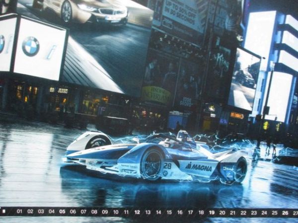 BMW Original Motorsport Kalender 2021 M4 Coupé, Formel Eins, Format 39x58cm