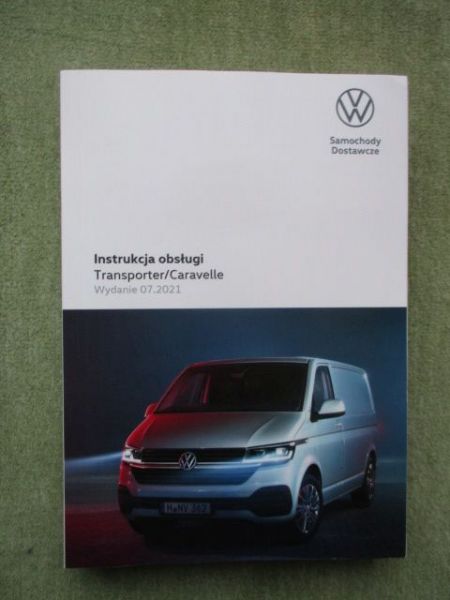 VW T6.1 Transporter Caravelle Typ 7L Handbuch Polnisch NEU Juli 2021