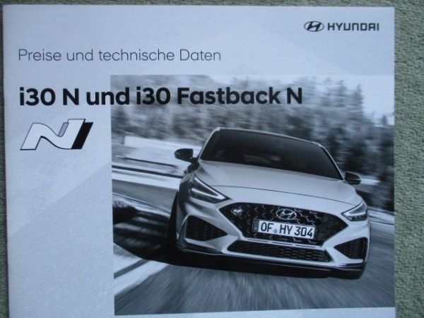 Hyundai i30 N und Fastback N Preisliste Juni 2021