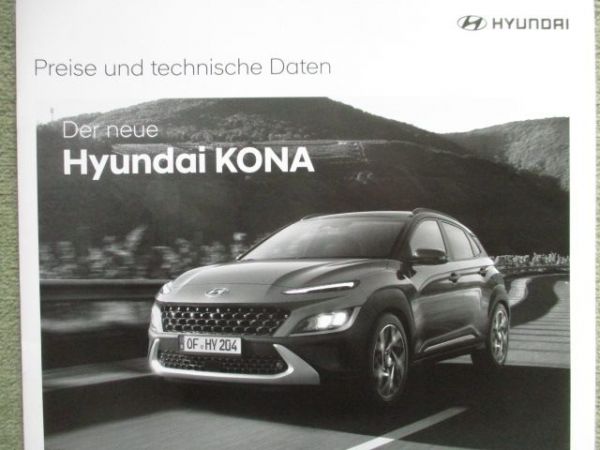Hyundai Kona 1.0T-GDI 88kw +1.6T-GDI 146kw 104kw GDI 1.6CRDI 100kw Mai 2021