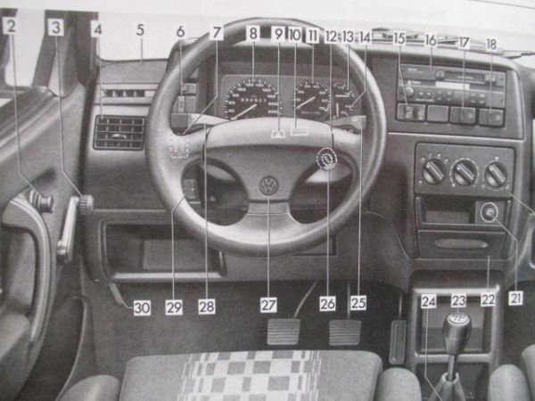 VW Polo Steilheck Coupe Stufenheck Typ86  Anleitung Juli 1991