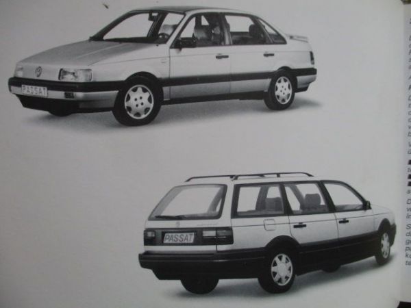 VW Passat +Variant Typ35i Bordbuch +VR6 +Diesel Juli 1990