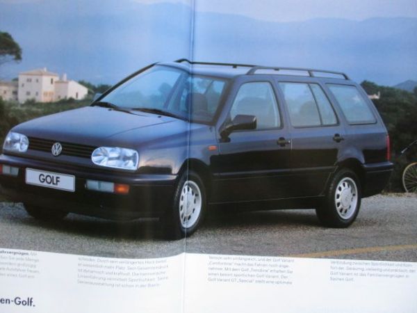 VW Golf III Variant 1H Trendline +Comfortline +GT Special Mai 1998