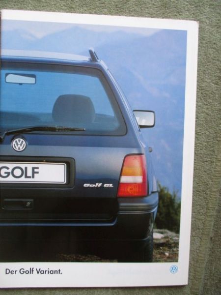 VW Golf III Variant 1HXO CL GL GT GTD +Special Katalog Januar 1995