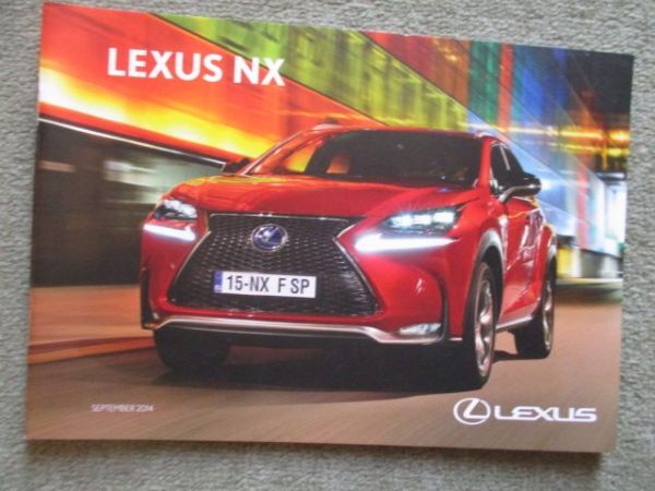 Lexus NX 300h Pressemappe +Stick September 2014