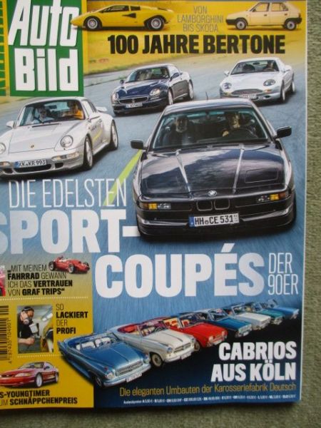 Auto Bild klassik 9/2021 BMW Alpina B12 5.0 E31 vs. Aston MartinDB7 vs. Maserati 3200GT vs. Porsche 911 turbo,
