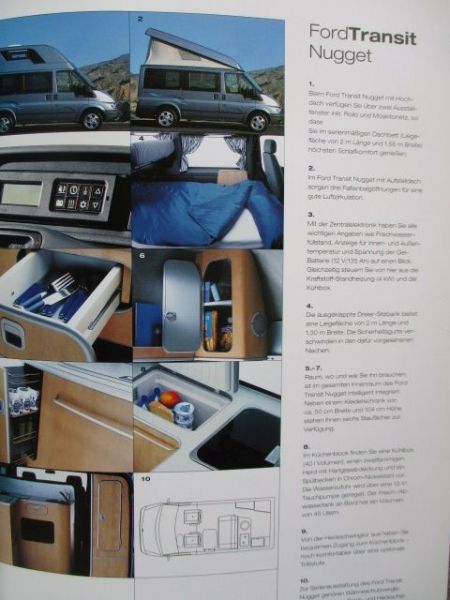 Ford Transit Euroline +Office +Nugget +Kombi +Tourneo Katalog Dezember 2002