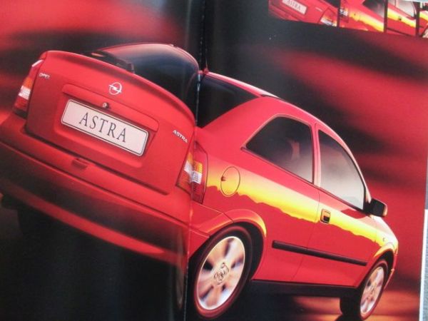 Opel Astra G Limousine 3-türig 5-türig +Caravan Katalog Oktober 1998