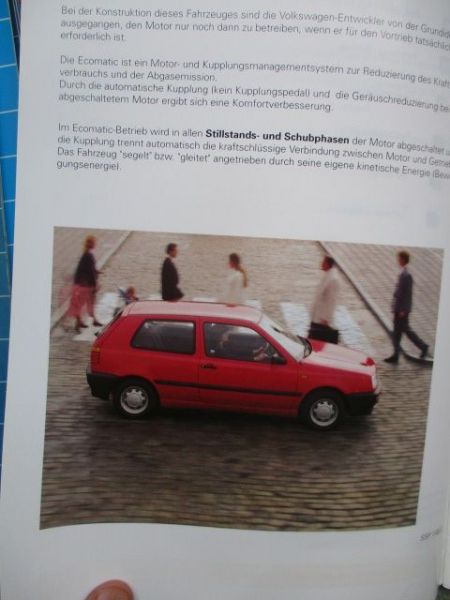 VW SSP Nr.146 Golf III 1H1 Ecomatic +Funktionsplan +Eigendiagnose August 1993 Rarität