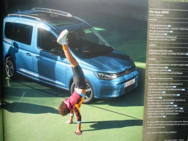 VW Caddy V Prospekt +Kombi +Life +Style+California Dezember 2020 NEU