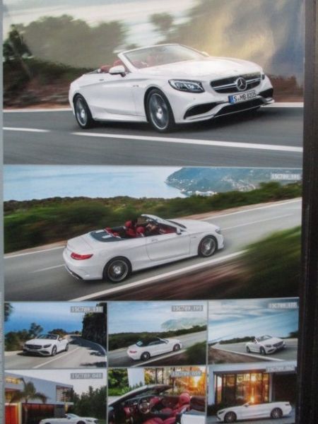 Mercedes Benz S-Klasse Cabriolet C217 Pressemappe S63 4Matic+Fotos +Stick September 2015