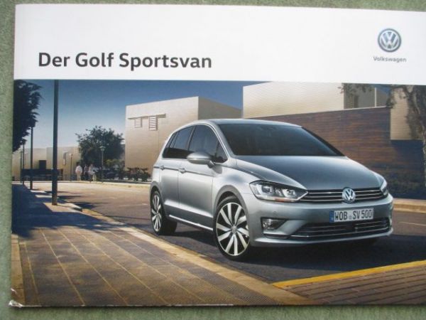 VW Golf Sportsvan Katalog Mai 2016 TSI TDI +Preise Modelljahr 2017
