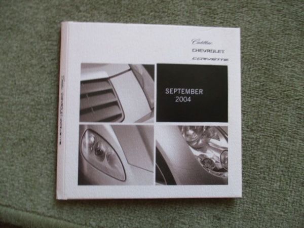 Cadillac Chevrolet Corvette Presseinformation CD September 2004 USA