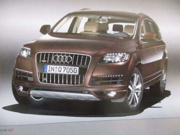 Audi Q7 Typ4 L Facelift Pressebox April 2009 CD +Foto +Textheft