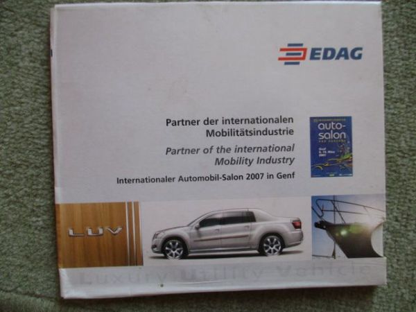 Edag Luxury Utility Vehicle by Brabus Genf 2007 Presse CD Rarität