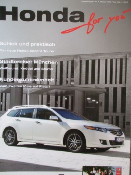 Honda Kundenmagazin 9/2008 Accord Tourer,Civic,DN-01,