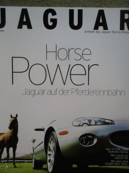 Jaguar Racing Magazin Sommer 2002 S-type,XK8 Coupé,Rennwagen XJ-S V12,