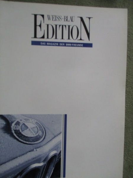 Edition Weiss Blau November 1990 Prototypen 1200 und 1800,Alpina B12 E31 Coupé,