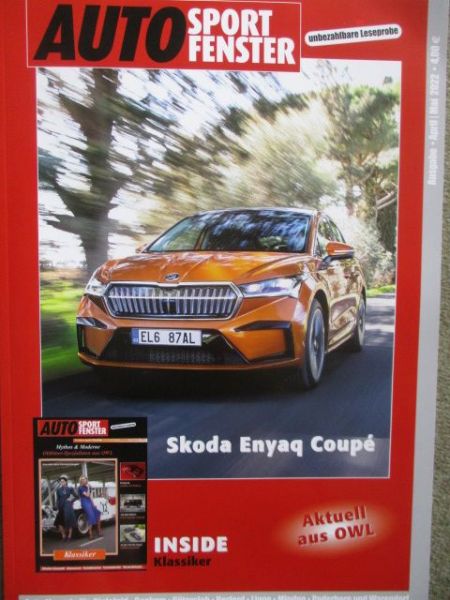 Auto Sport Fenster 4+5/2022 Skoda Enyaq Coupé,2er Active Tourer U06,Cayenne Platinum Edition,Opel Rocks-e,KTM 890 Adventure
