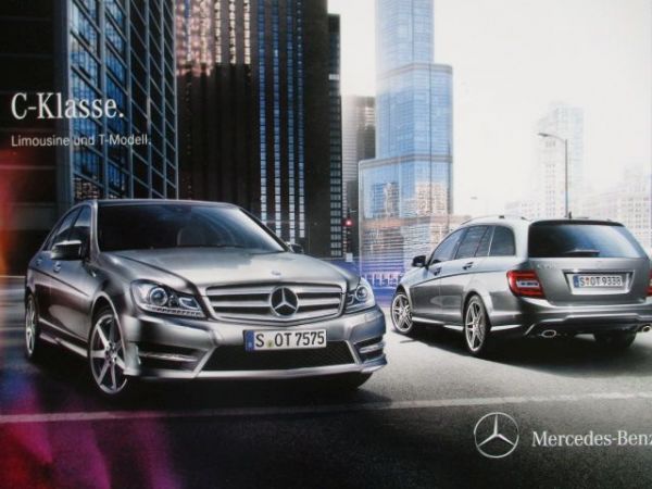 Mercedes Benz C-Klasse Limousine +T-Modell W204 180CDI-C350CDI,C180-C63AMG Katalog Dezember 2011