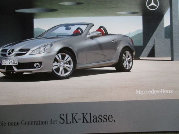 Mercedes Benz SLK R171 200K 280 350 +SL55 AMG Katalog März 2008