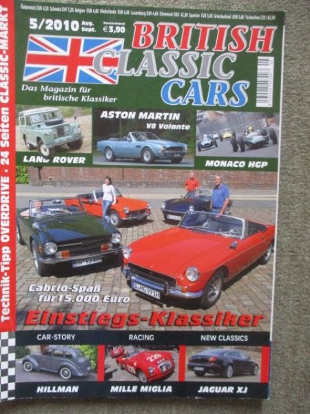 British Classic Cars 5/2010 Bentley 8litre,Landrover,Hillman,Aston Martin Volante,Jaguar XJ
